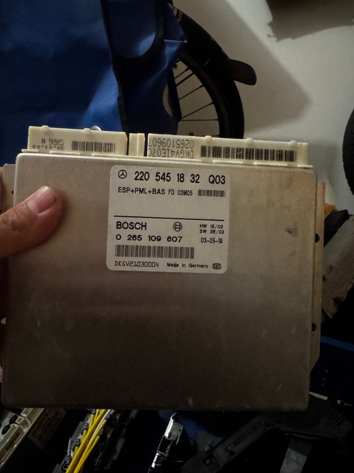 Mercedes W220 ESP Stuurapparaat A2205451832 Bosch 0265109607, Auto-onderdelen, Ophalen of Verzenden, Gebruikt, Mercedes-Benz