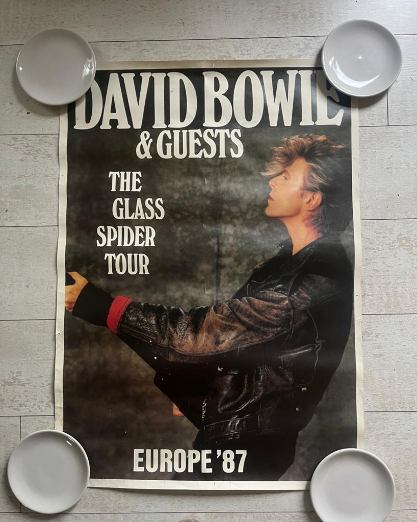 David Bowie & Guests The Glass Spider Tour Europe '87 Poster, Ophalen of Verzenden, A1 t/m A3, Muziek, Rechthoekig Staand