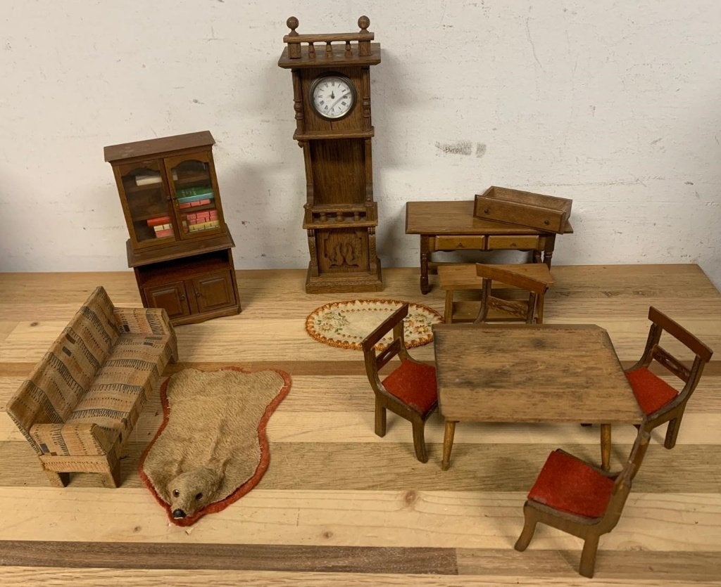 Vintage Shackman Houten Poppenhuis Meubeltjes, Ophalen of Verzenden, Gebruikt, Poppenhuis