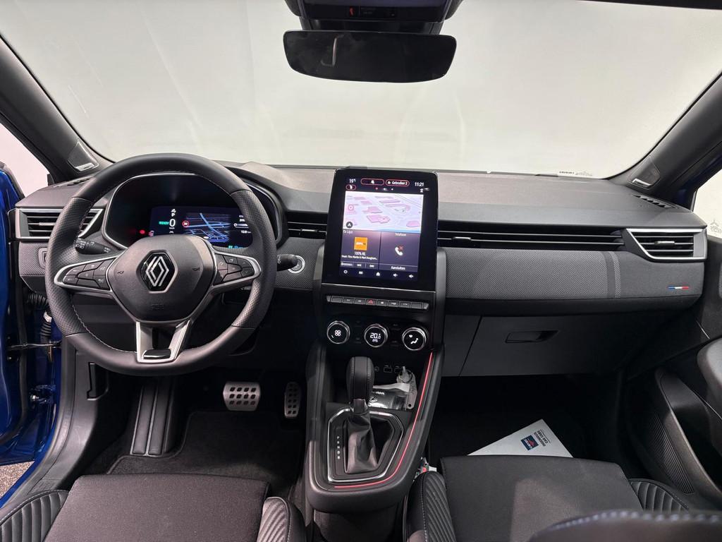 Renault Clio 1.6 E-Tech Full Hybrid 145 esprit Alpine | 360, Auto's, Gebruikt, Met garantie (alle), Blauw, Leder en Stof