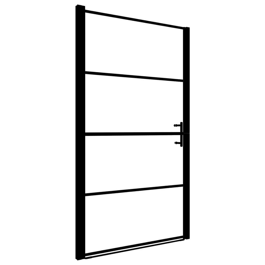 Douchedeur douchescherm gehard glas zwart GRATIS BEZORGD!, Verzenden, Zwart, Overige typen, Nieuw