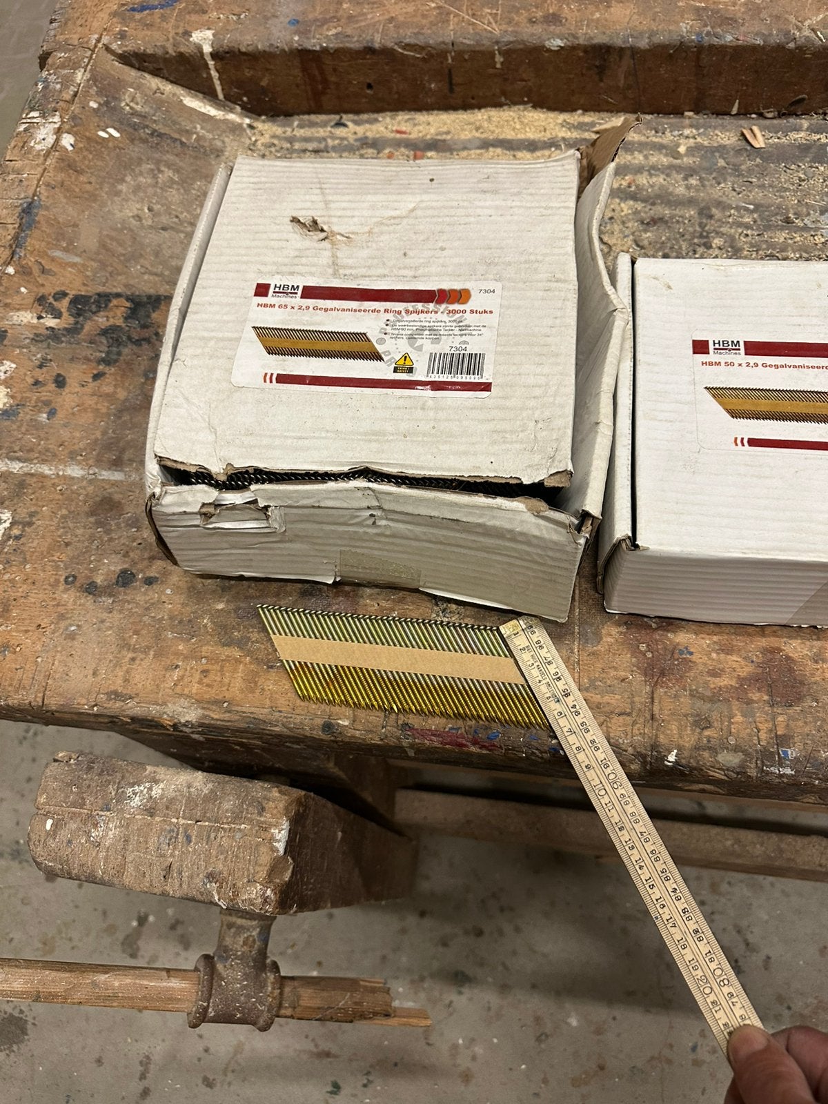 D nagels 50 en 90 mm met gratis tacker, Ophalen, Zo goed als nieuw