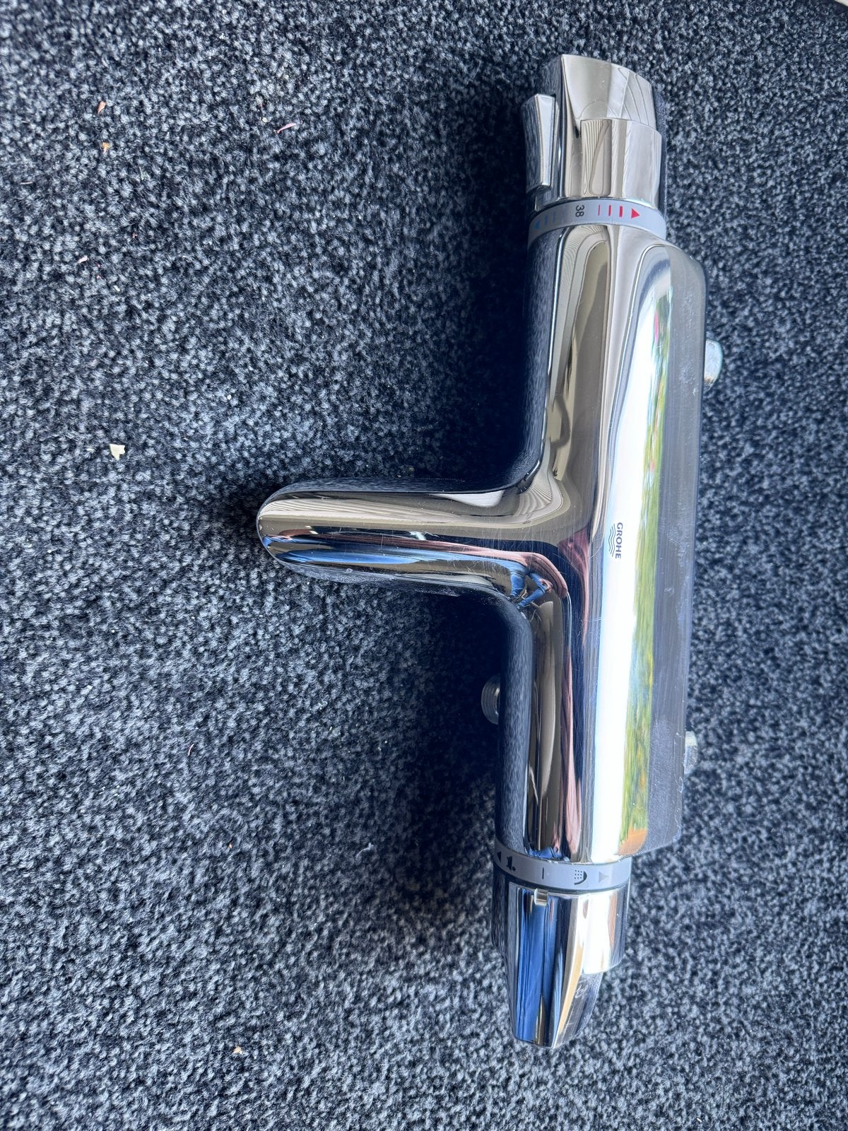 Grohe Thermostaat Badkraan - Zware Kwaliteit, Doe-het-zelf en Verbouw, Ophalen of Verzenden, Gebruikt, Chroom, Kraan
