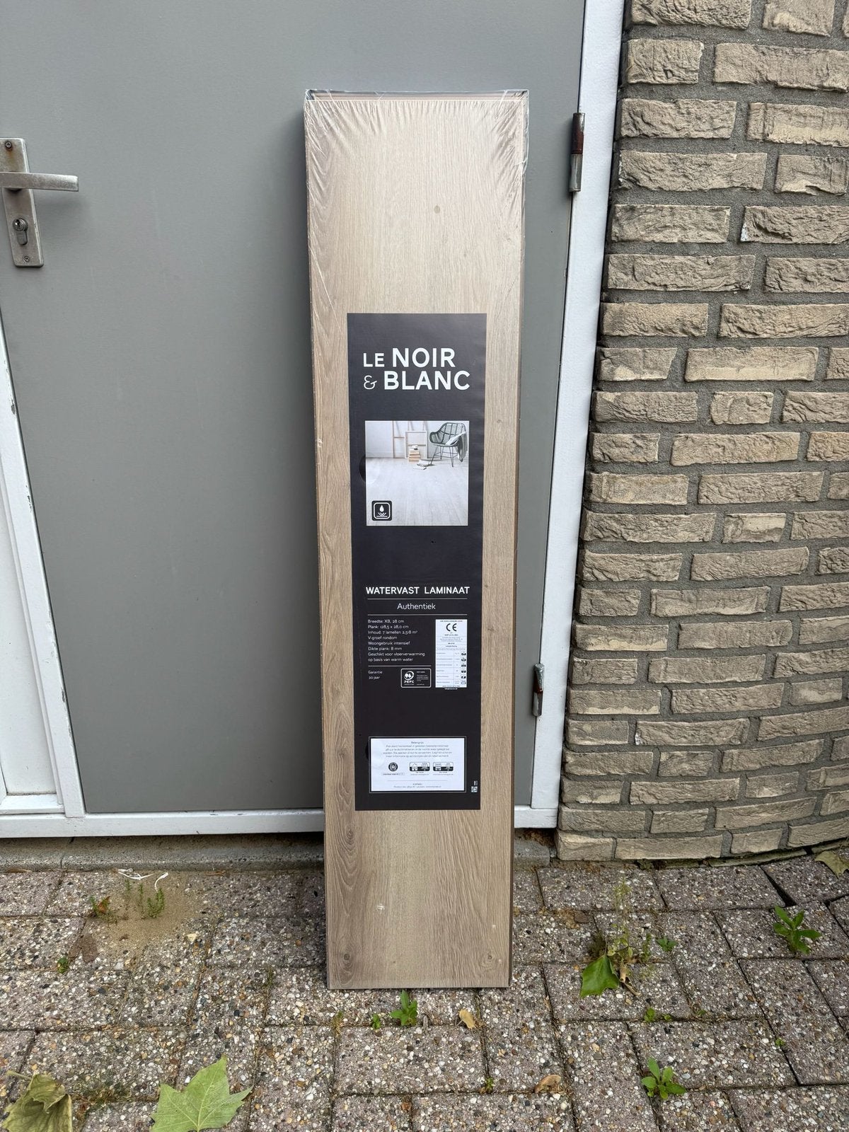 Waterfast Laminaat Le Noir & Blanc Authentiek, Doe-het-zelf en Verbouw, Ophalen, Nieuw, Minder dan 5 m², 10 tot 30 cm