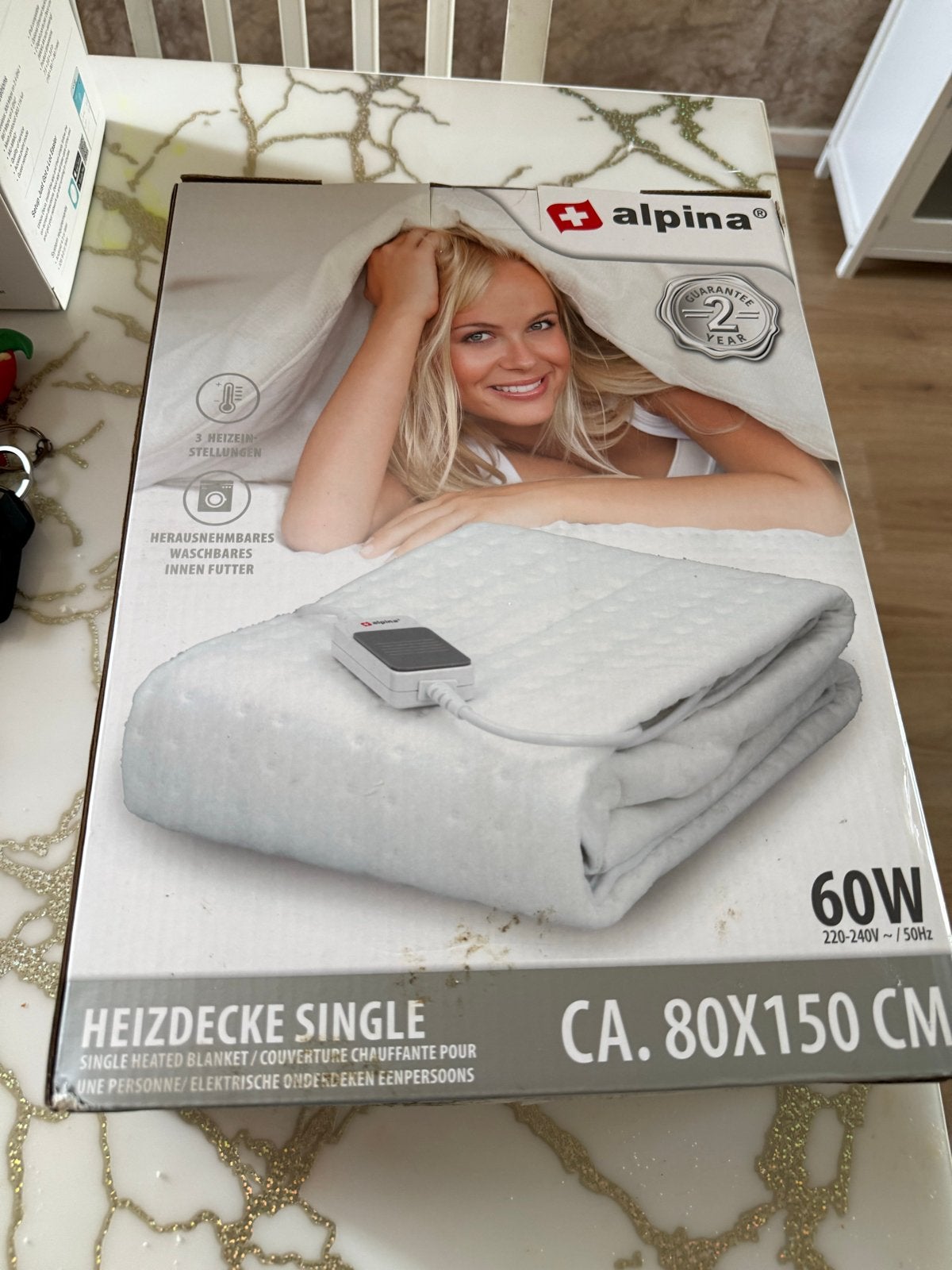Alpina Elektrische Deken - Single - 80x150 cm, Ophalen of Verzenden, Nieuw