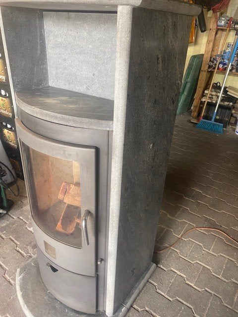 Prachtige Speksteen Houtkachel 8 kw., Ophalen, Houtkachel, Zo goed als nieuw, Vrijstaand