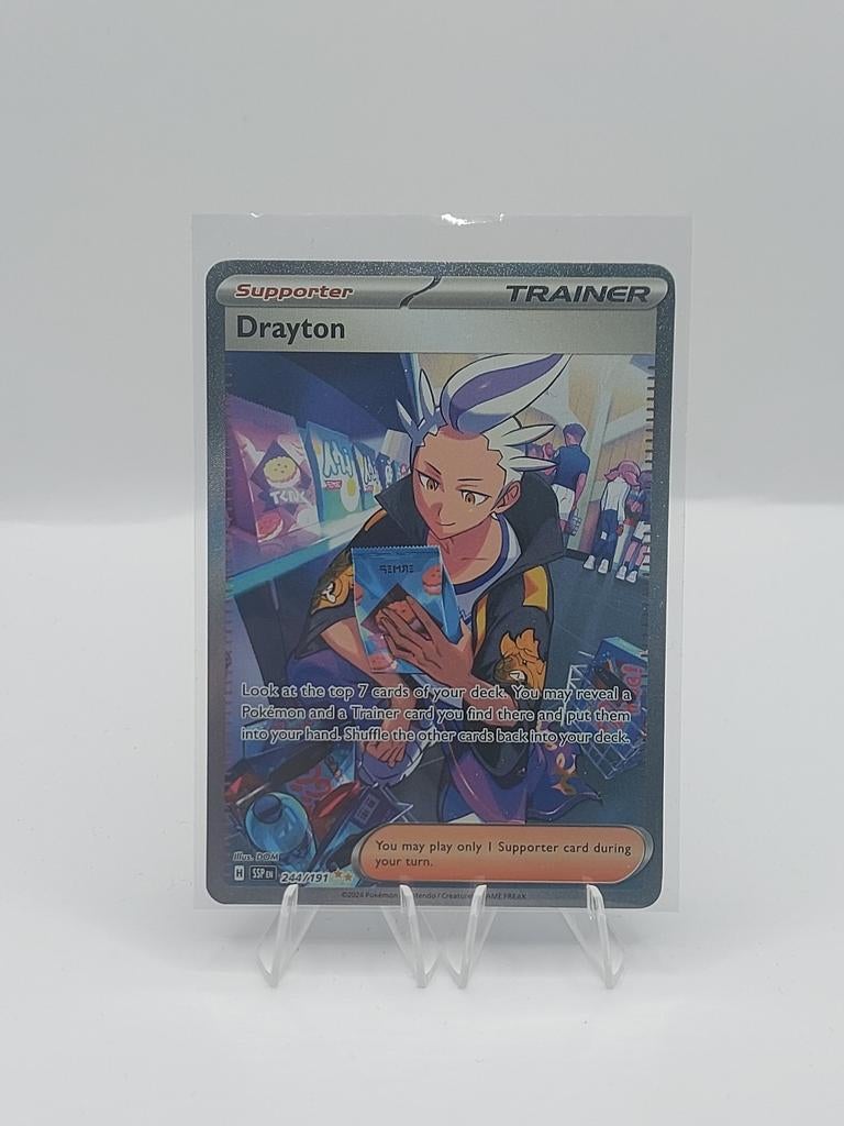 Drayton #244 (Surging Sparks) - near mint, Verzenden, Zo goed als nieuw, Losse kaart, Foil