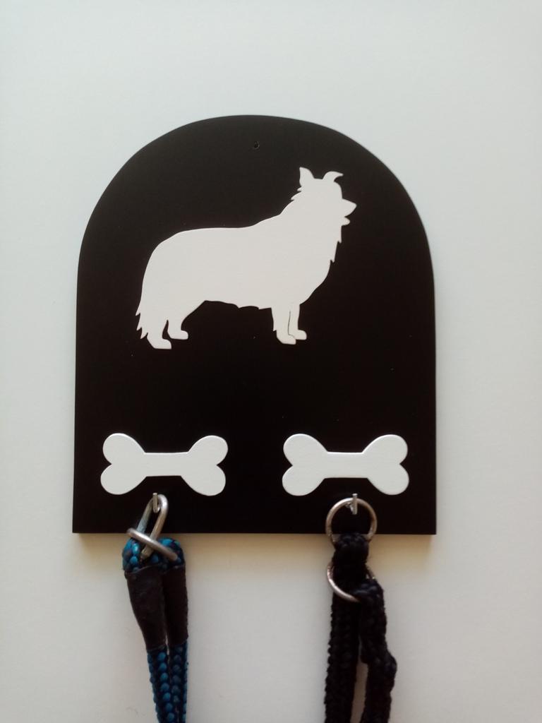 Border collie riemkapstokjes en bakhouders, Ophalen of Verzenden, Nieuw, Hondenriem-accessoire