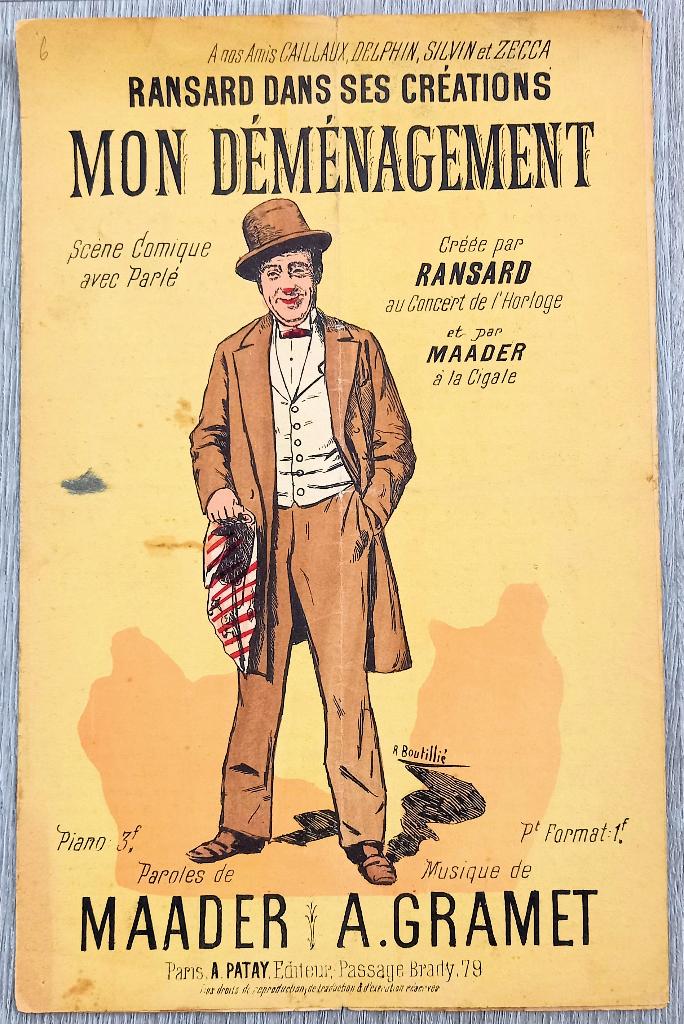 Mon Déménagement - Ransard - R. Boutillié ill., Antiek en Kunst, Kunst | Litho's en Zeefdrukken, Ophalen of Verzenden