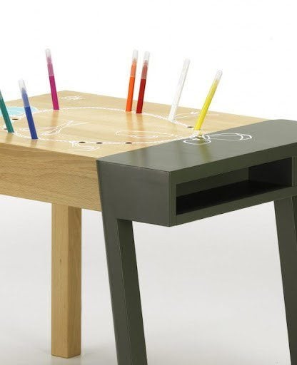 Vitra Stekelvarken Tafel Groen Hout, Niet ingevuld, Gebruikt, Niet ingevuld, Niet ingevuld