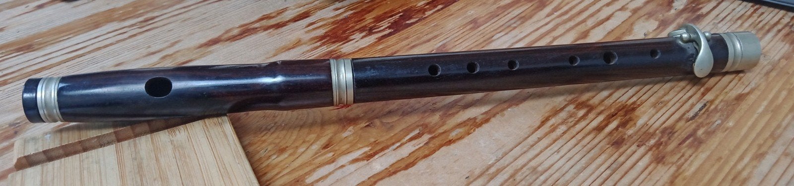 antieke houten piccolo dwarsfluit, Muziek en Instrumenten, Blaasinstrumenten | Dwarsfluiten en Piccolo's, Ophalen of Verzenden