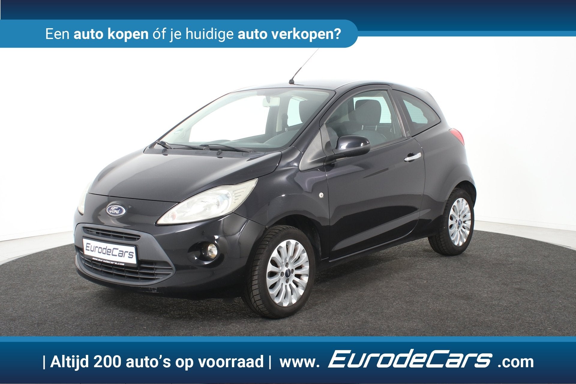 Ford Ka 1.2 Limited *Airco*Meeneemprijs* (bj 2010), Auto's, Voorwielaandrijving, Stof, Gebruikt, 1242 cc