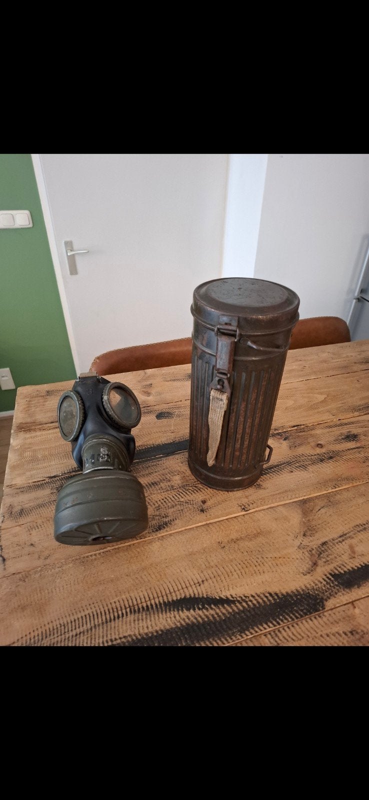 Duits gasmasker met gasmasker bus, Ophalen of Verzenden, Duitsland, Overige typen