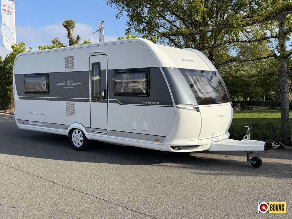 Hobby Excellent 540 UF verkocht, Caravans en Kamperen, Caravans, Rondzit, Hobby, Schokbreker, Bedrijf