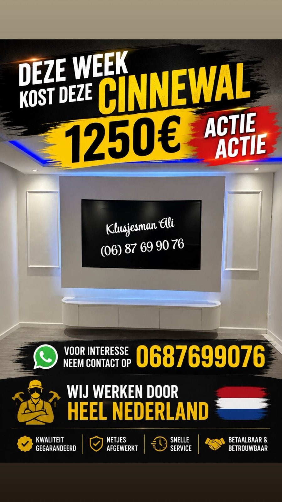 Cinnewal elektrische haard met sfeerhaard - Actie!, Ophalen of Verzenden