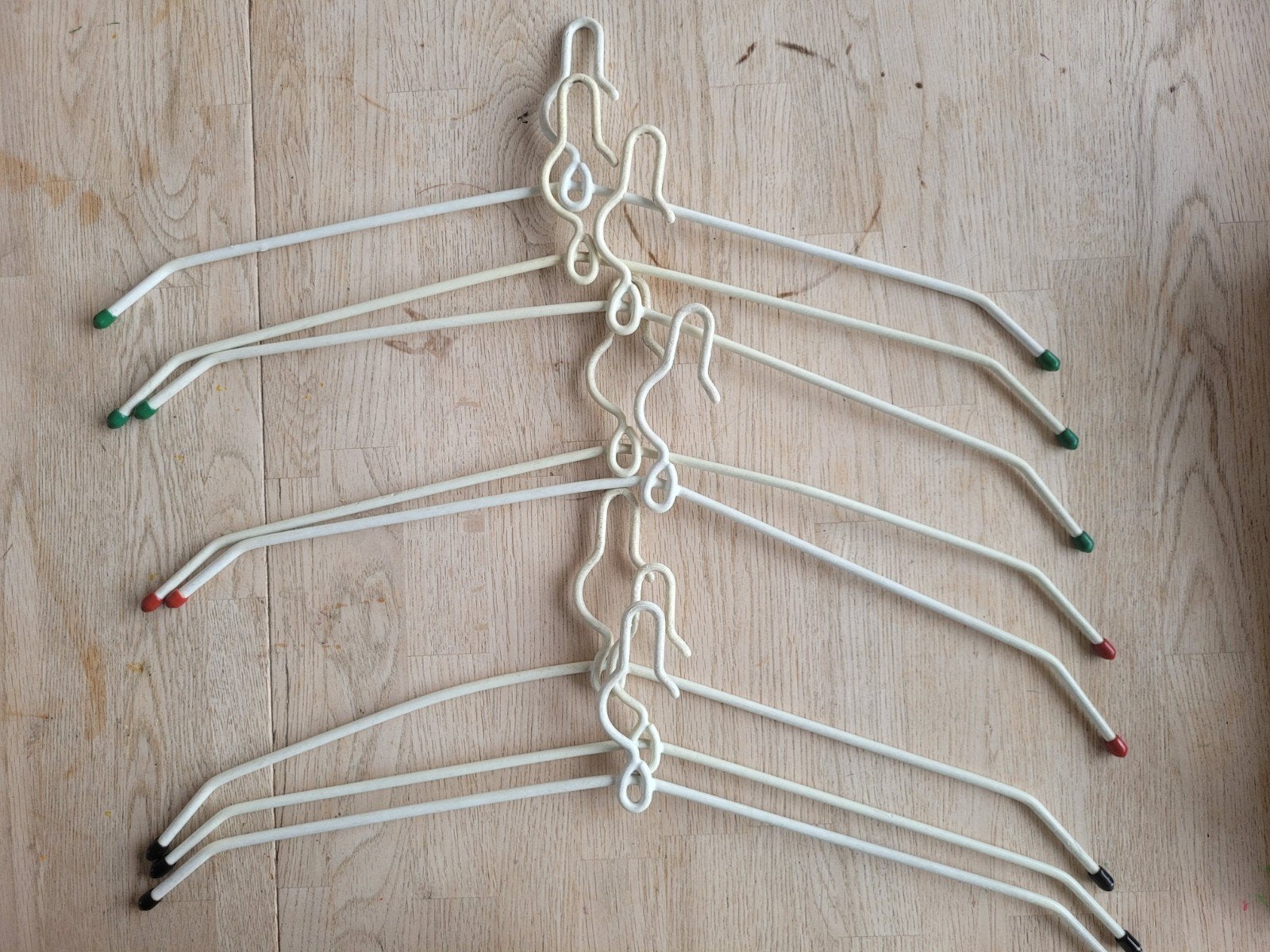 Vintage Tomado kleerhangers - jaren 60 - set van 8, Ophalen of Verzenden, Huis en Inrichting