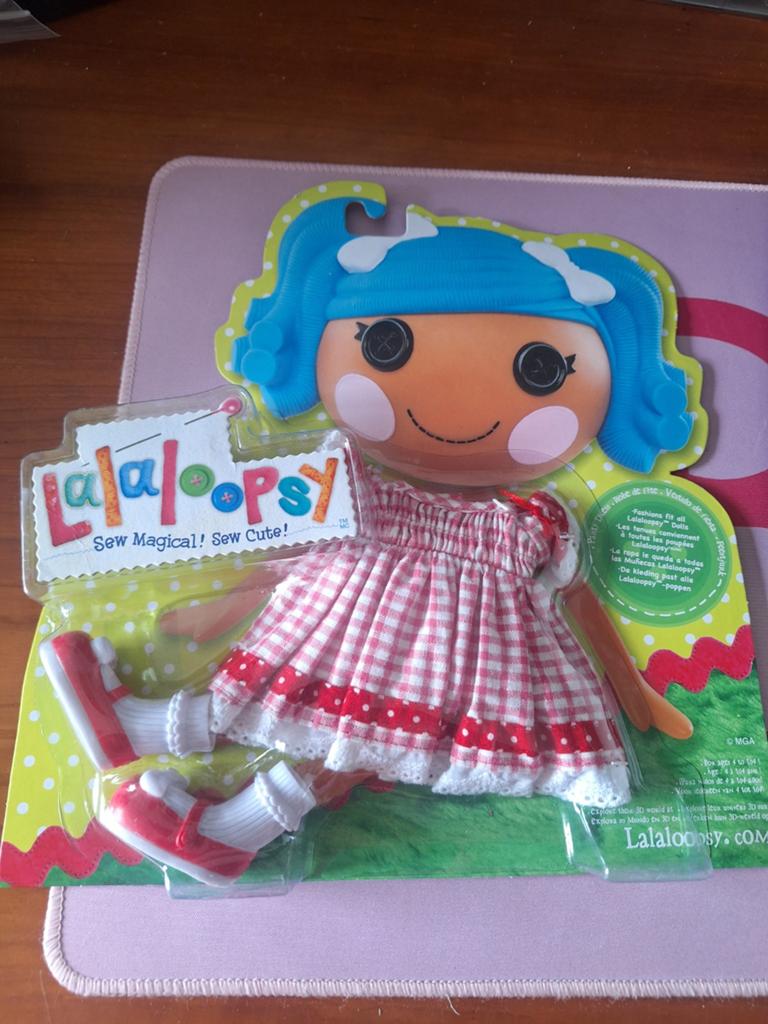 Lalaloopsy kledingsetje geruit jurkje, Ophalen of Verzenden, Nieuw, Barbie