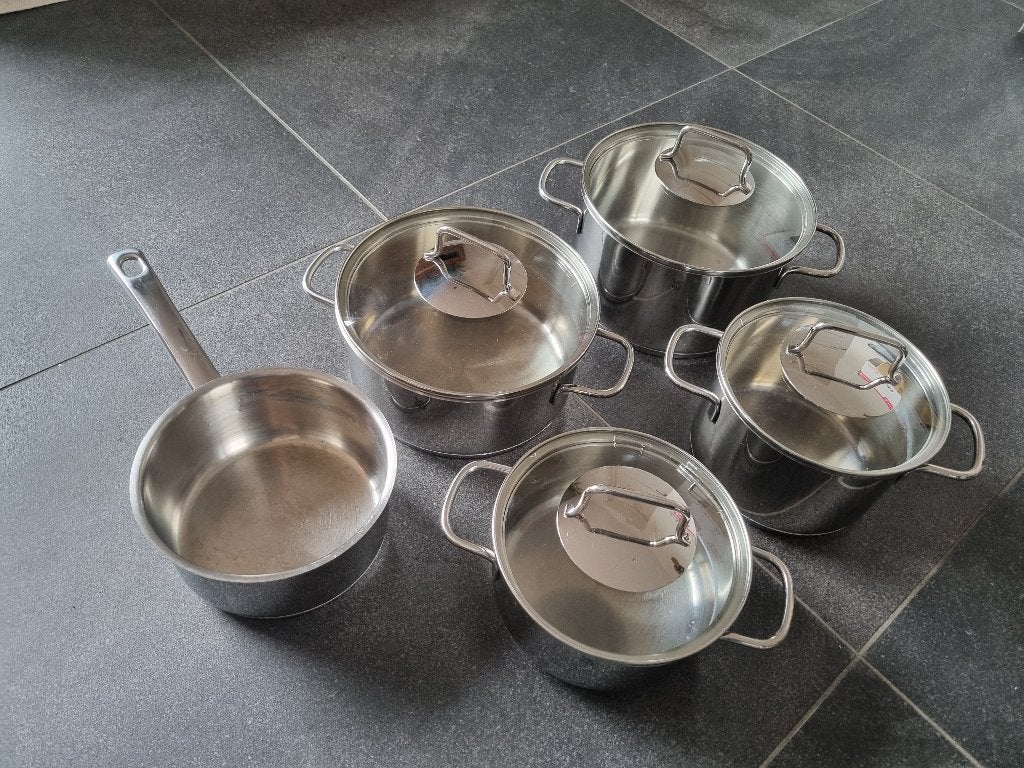 WMF Kookpannen set, Met deksel, Ophalen of Verzenden, Zo goed als nieuw, Kookpan