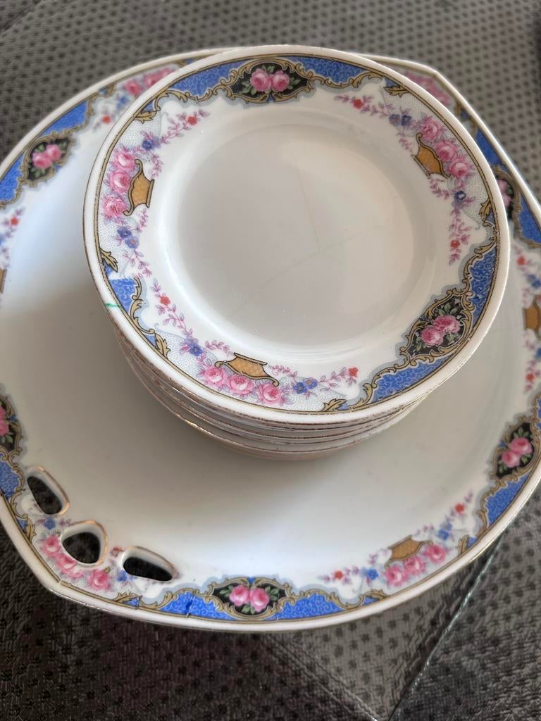 Mosa Schaal met 10 kleine bordjes, Antiek en Kunst, Verzenden
