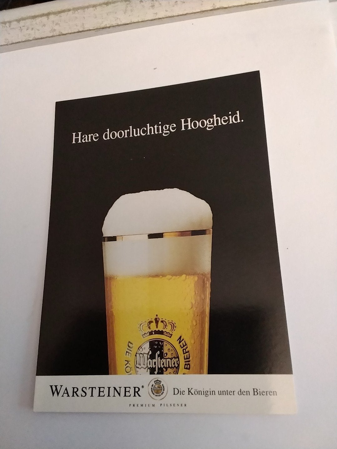 Warsteiner Boomerang Postcard - Hare doorluchtige Hoogheid, Verzamelen, Ophalen of Verzenden