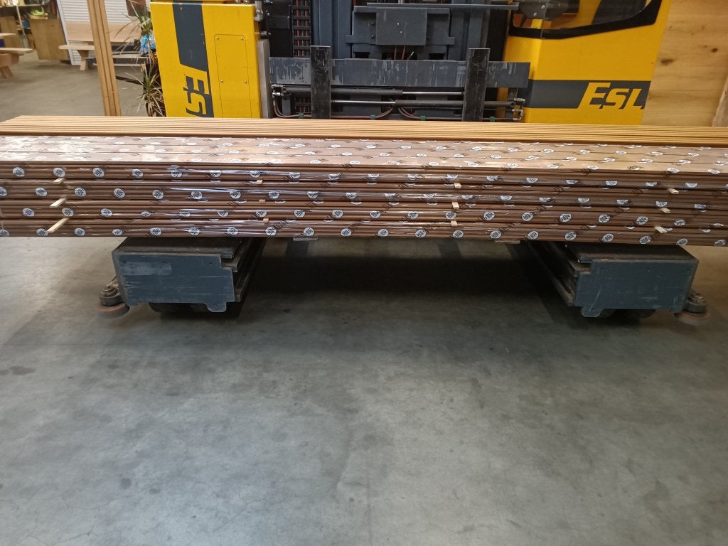 Thermo Wood 20x130mm Rhombus Rabat Ayous 425cm, Ophalen of Verzenden, Nieuw, 250 cm of meer, Planken