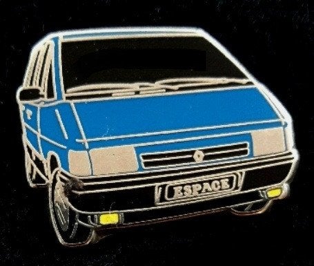 Renault Espace pin blauw-zilverkleur, Verzenden, Nieuw, Transport, Speldje of Pin