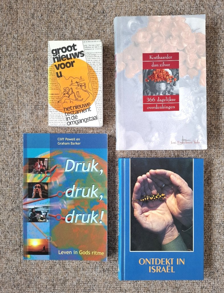 4 Religieuze boeken, Boeken, Ophalen of Verzenden, Zo goed als nieuw, Diverse auteurs, Christendom | Protestants