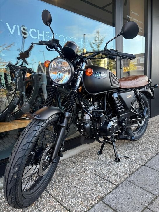 Hanway Caferacer RAW 50 | Mat Zwart/Bruin | Vandaag Rijden?, HANWAY, Onbekend, Onbekend, Hanway