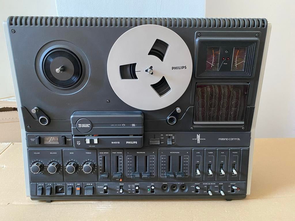 Philips N4515 Bandrecorder met banden, Audio, Tv en Foto, Bandrecorders, Ophalen, Bandrecorder, Met banden