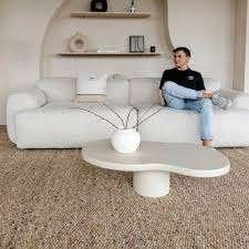 XL Wollen vloerkleed Eva Interior Novara Beige - 240x340cm