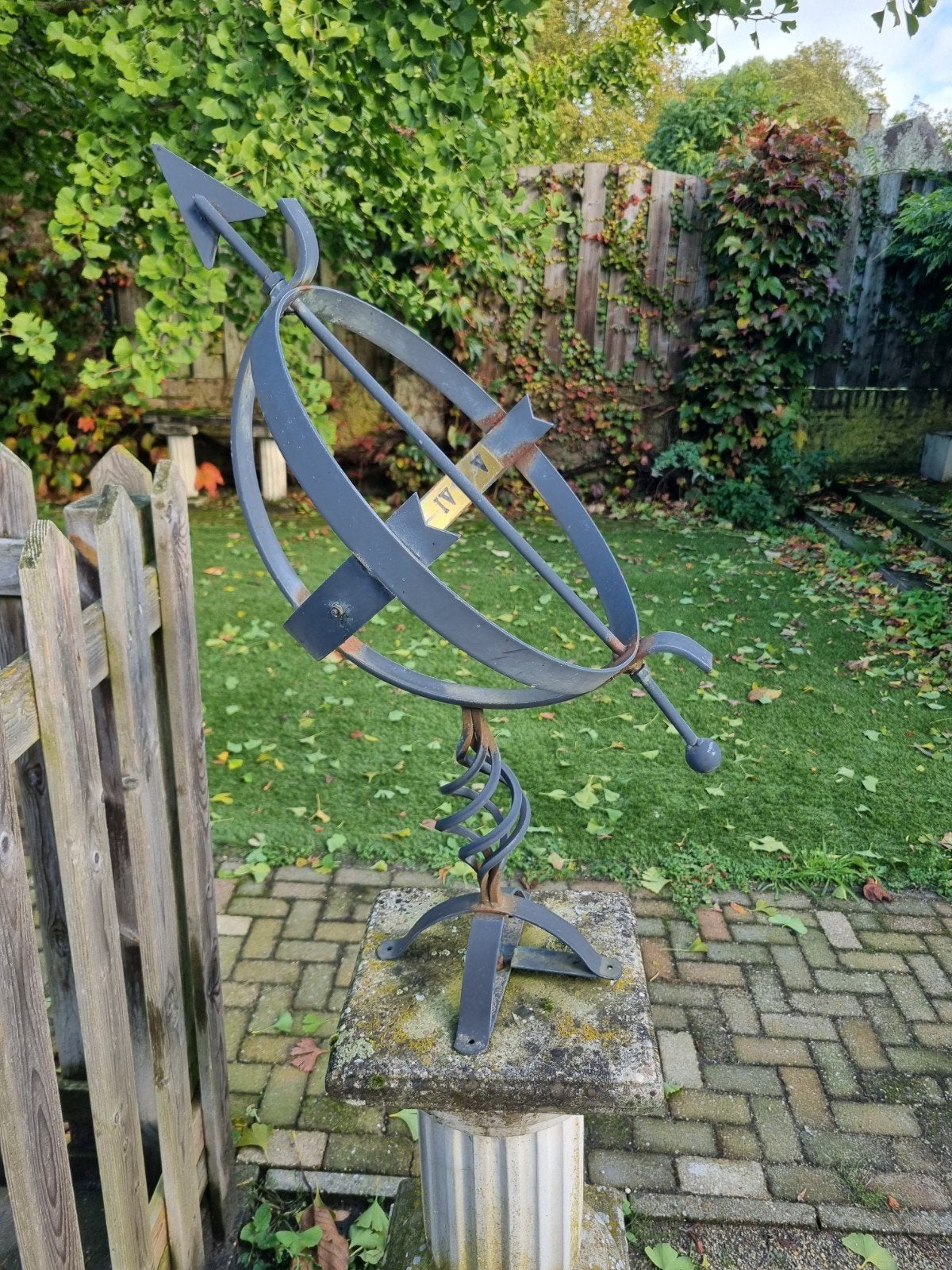 Zonnewijzer gietijzer, Ophalen, Gebruikt