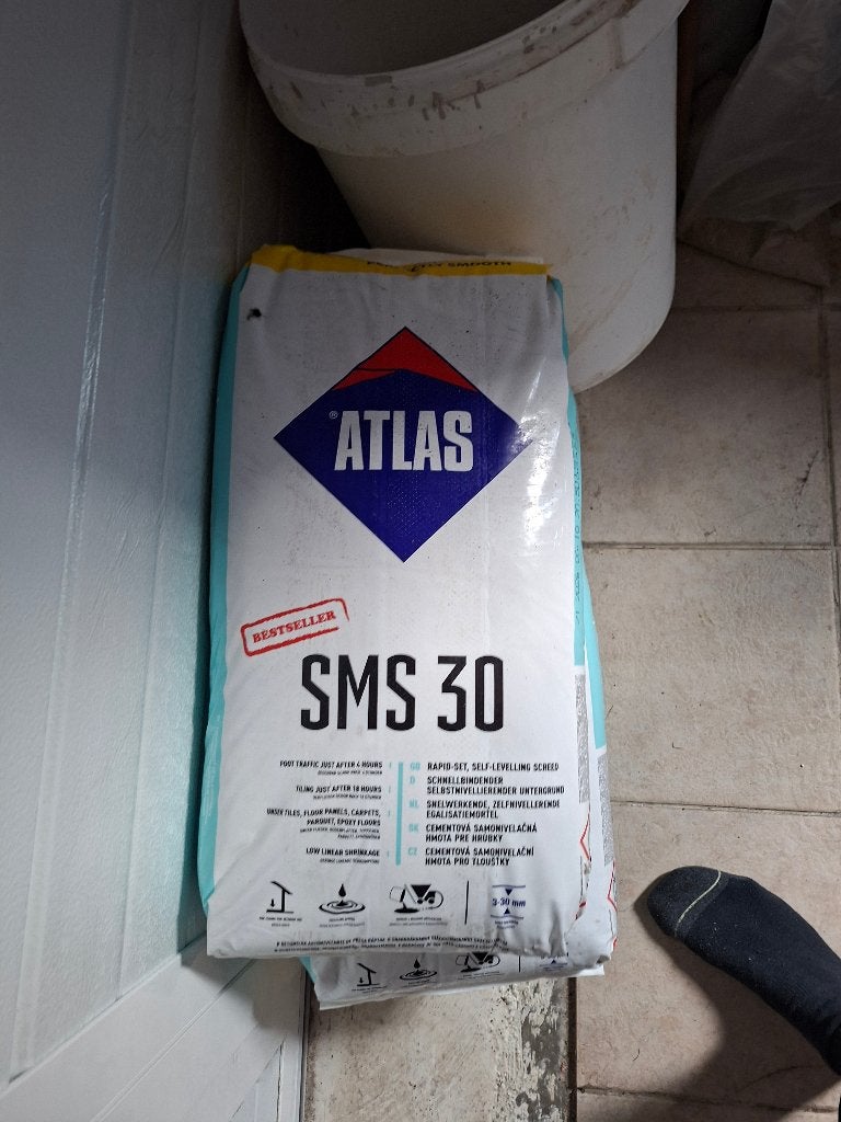5x Atlas SMS 30 Egaline 25 KG (3-30mm), Overige typen, Nieuw, 10 m² of meer, Overige materialen