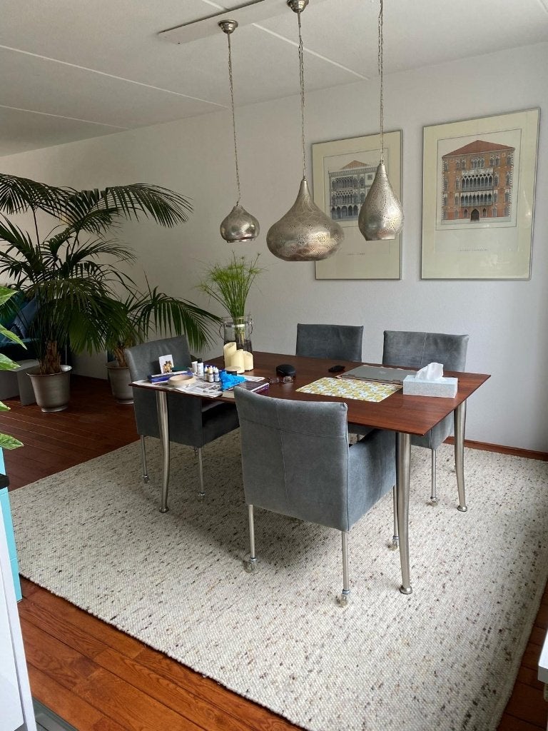 Eettafel mahonie, Ophalen, Gebruikt, 50 tot 100 cm, 150 tot 200 cm