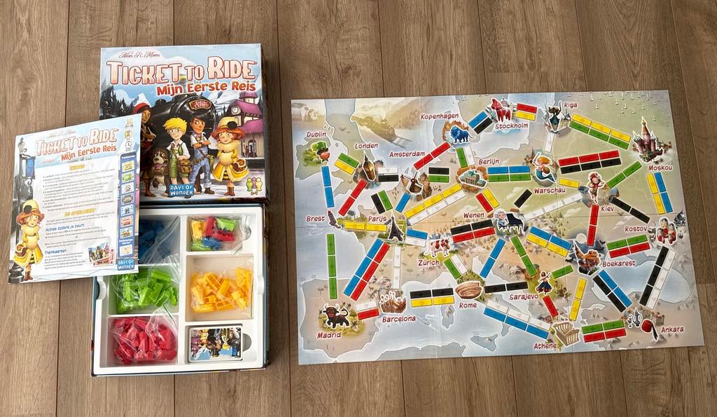 Ticket to Ride: Mijn Eerste Reis, Drie of vier spelers, Ophalen of Verzenden, Nieuw, Reisspel