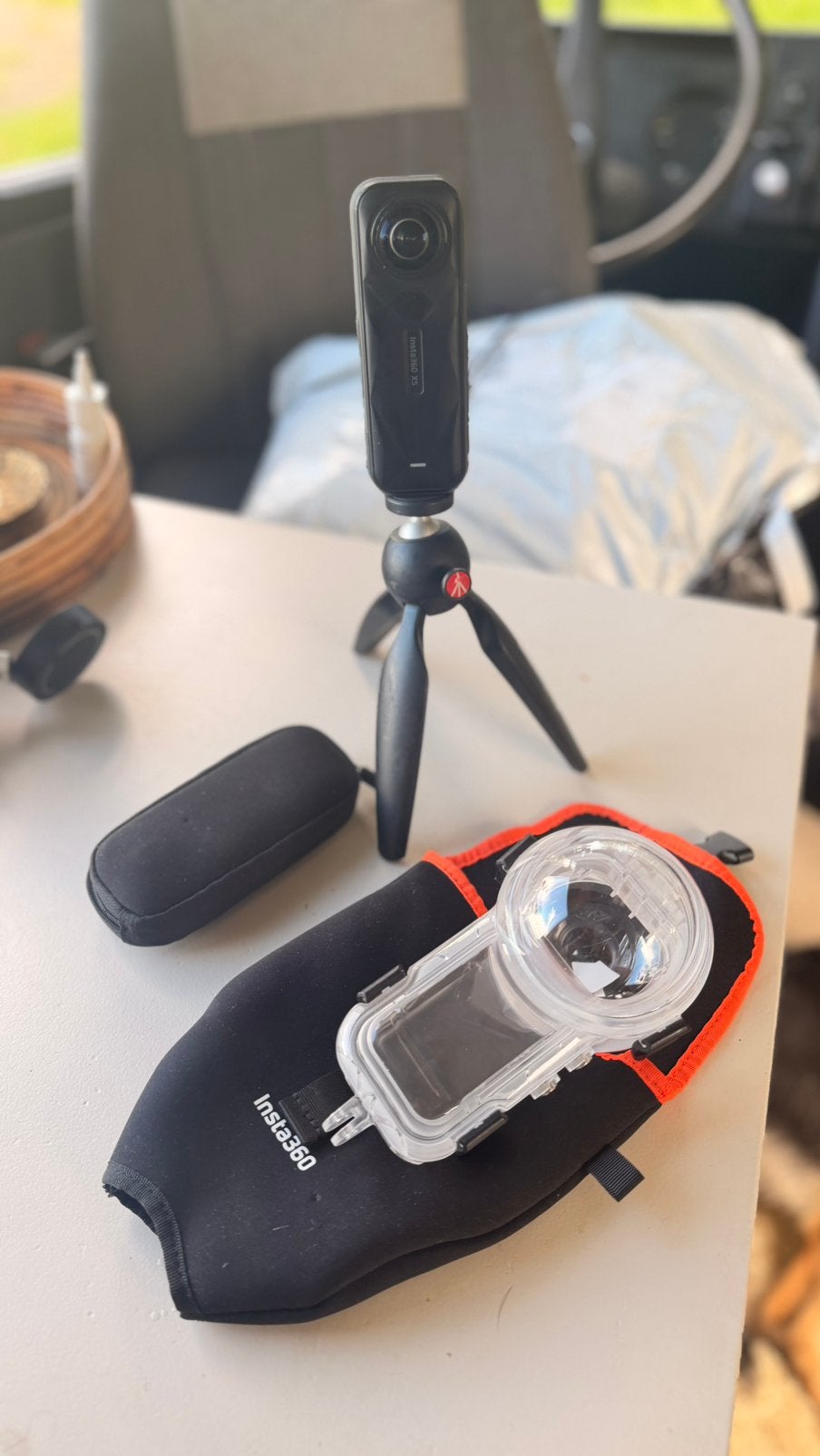 Insta 360 x5 incl duikcase, Ophalen of Verzenden, Zo goed als nieuw, Overige merken