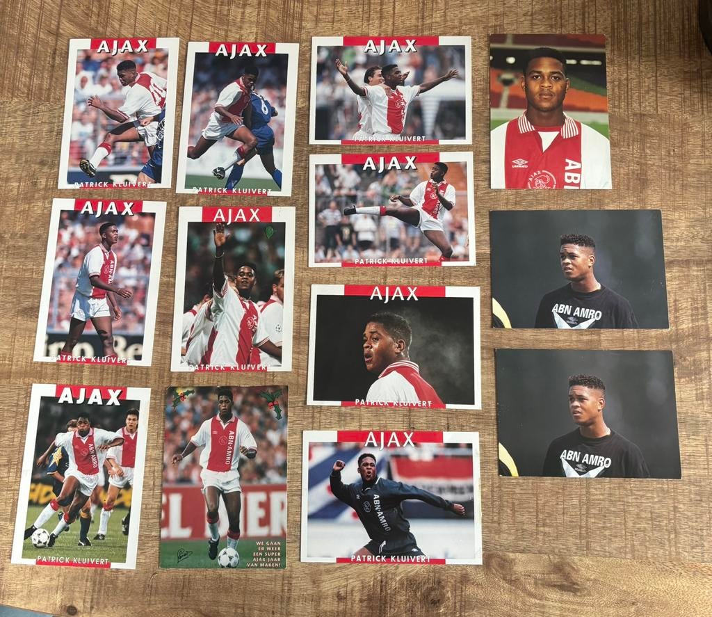 Patrick Kluivert - Ajax kaarten, Ophalen of Verzenden, Ajax, Spelerskaart