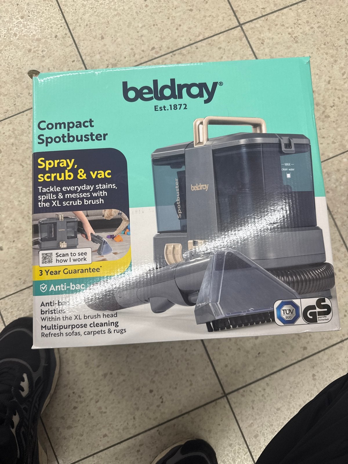 Beldray Compact Spotbuster - Nieuw in doos, Overige merken, Nieuw, Ophalen of Verzenden, Vloerreiniger