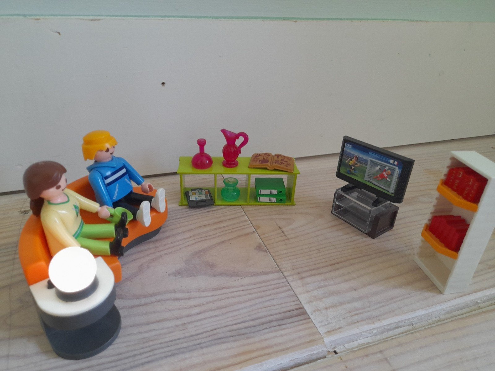 Playmobil Woonkamer met Figuren en Accessoires, Ophalen of Verzenden, Zo goed als nieuw