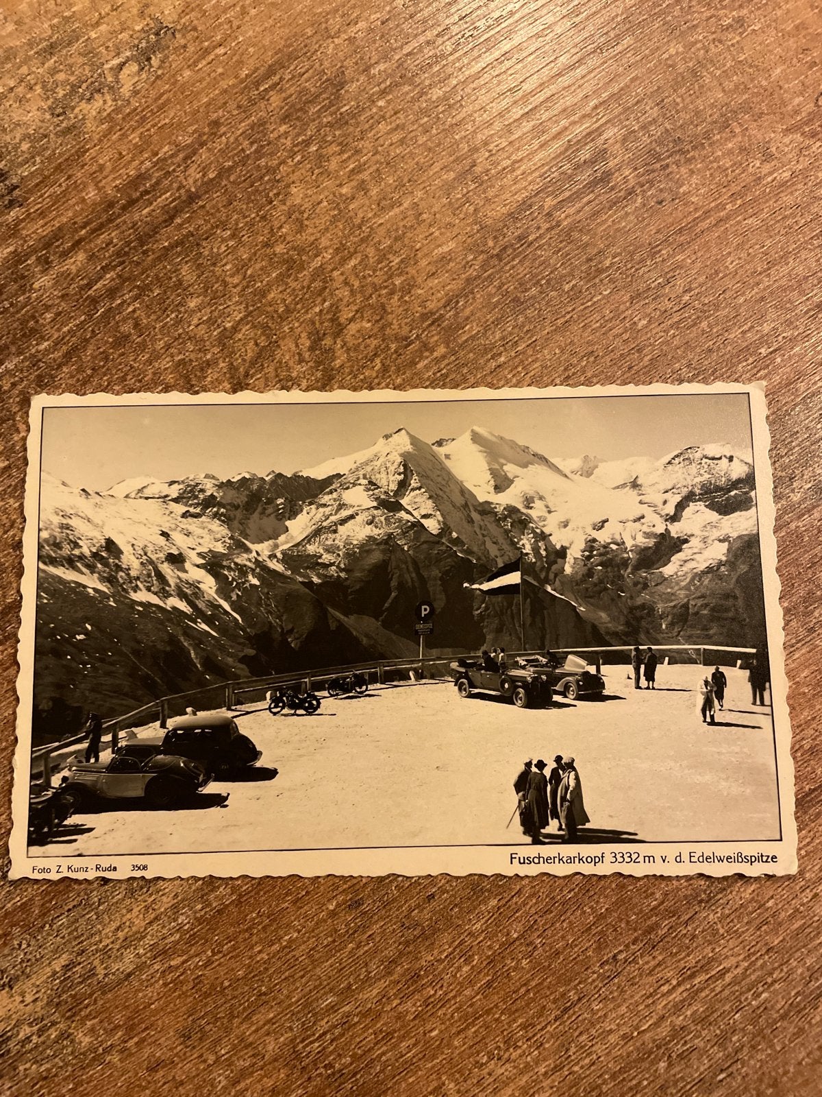 Oostenrijkse Ansichtkaart Fuscherkarkopf 1955, Ophalen of Verzenden, 1940 tot 1960, Gelopen, Oostenrijk