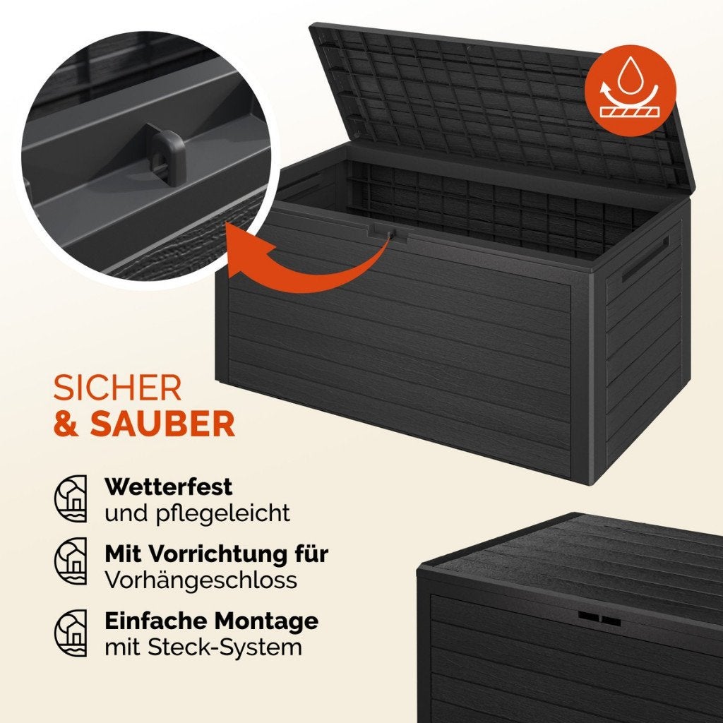Opbergbox opbergkist tuinkussens kunststof 280L GRTS BEZORGD, Tuin en Terras, Verzenden, Nieuw, Nvt, Nvt