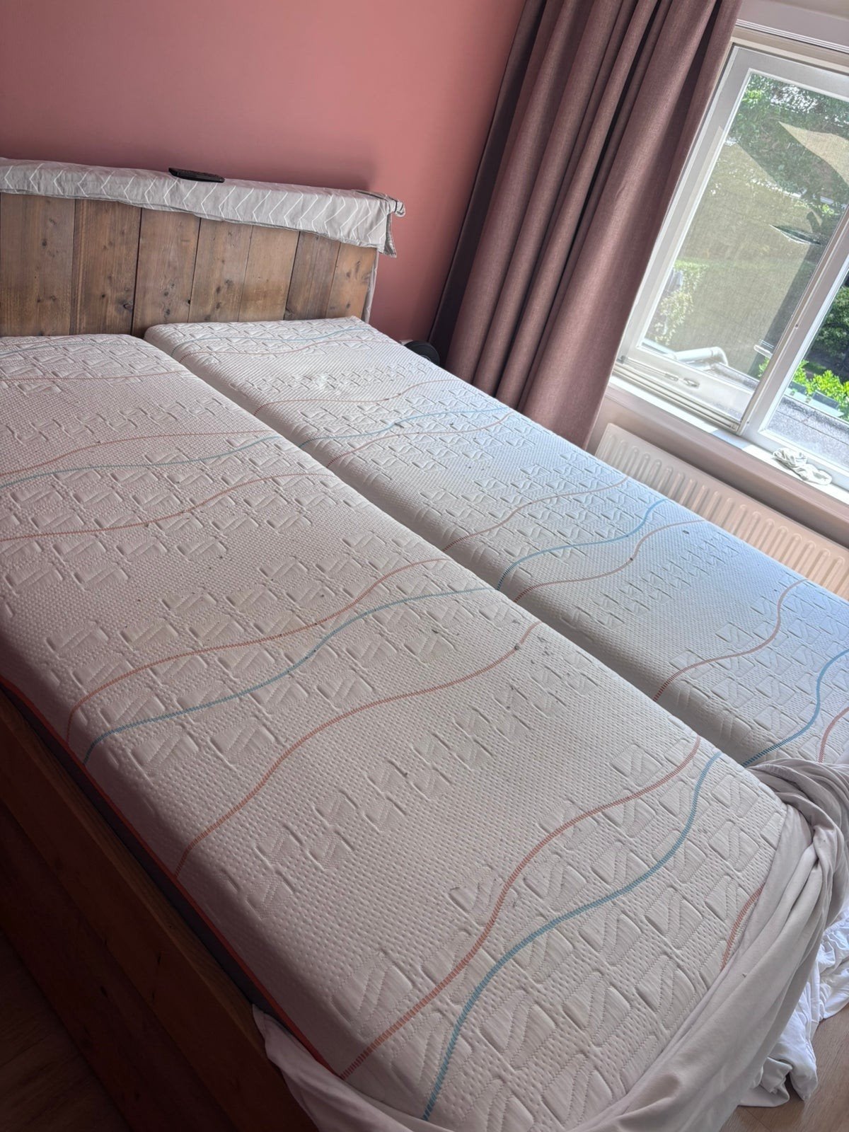 2 M Line Slowmotion 1 matrassen half jaar oud 160 x 200 cm, Ophalen, Tweepersoons, Zo goed als nieuw, Matras