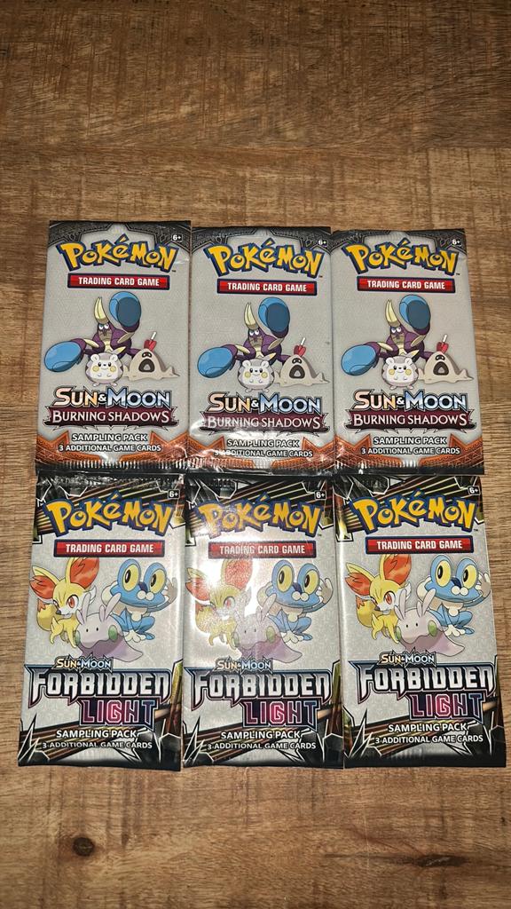 6 Pokemon pakjes sealed sun&moon, Ophalen of Verzenden, Nieuw, Booster