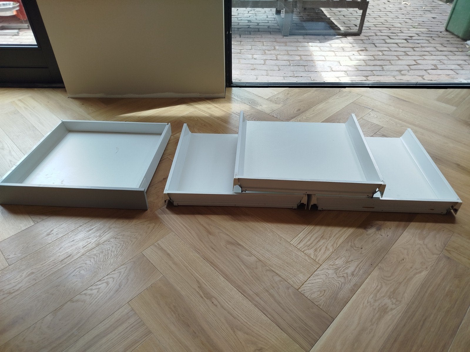 4 x Ikea Maximera lade laag 60 cm, Ophalen of Verzenden, Zo goed als nieuw, Wit