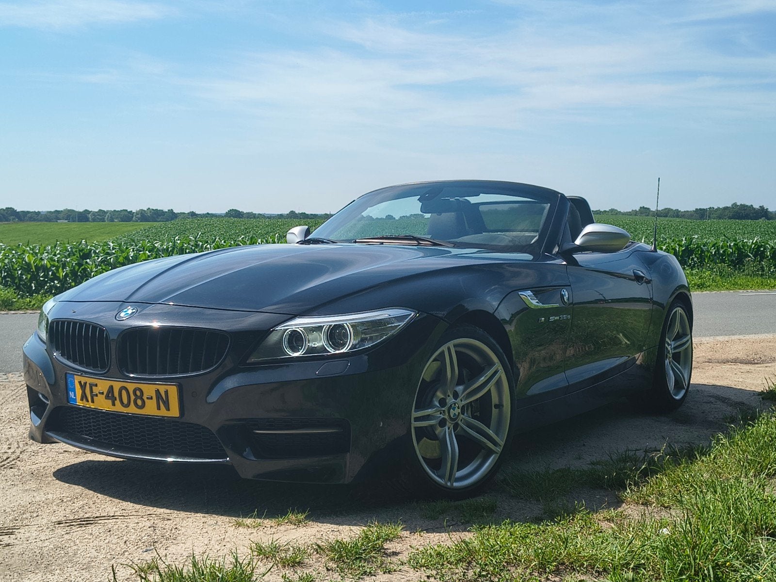 BMW Z4 35iS 340PK M-Sport 2014 Facelift Dealer onderhouden, Auto's, BMW, Automaat, Achterwielaandrijving, Zwart, Cabriolet