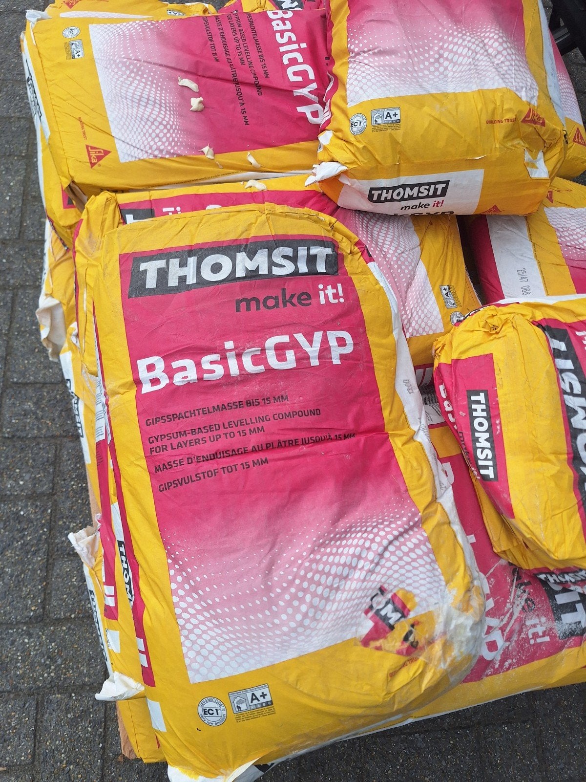 Thomsit BasicGYP egaline - 20 zakken, Ophalen of Verzenden, Nieuw, Overige materialen, Overige typen