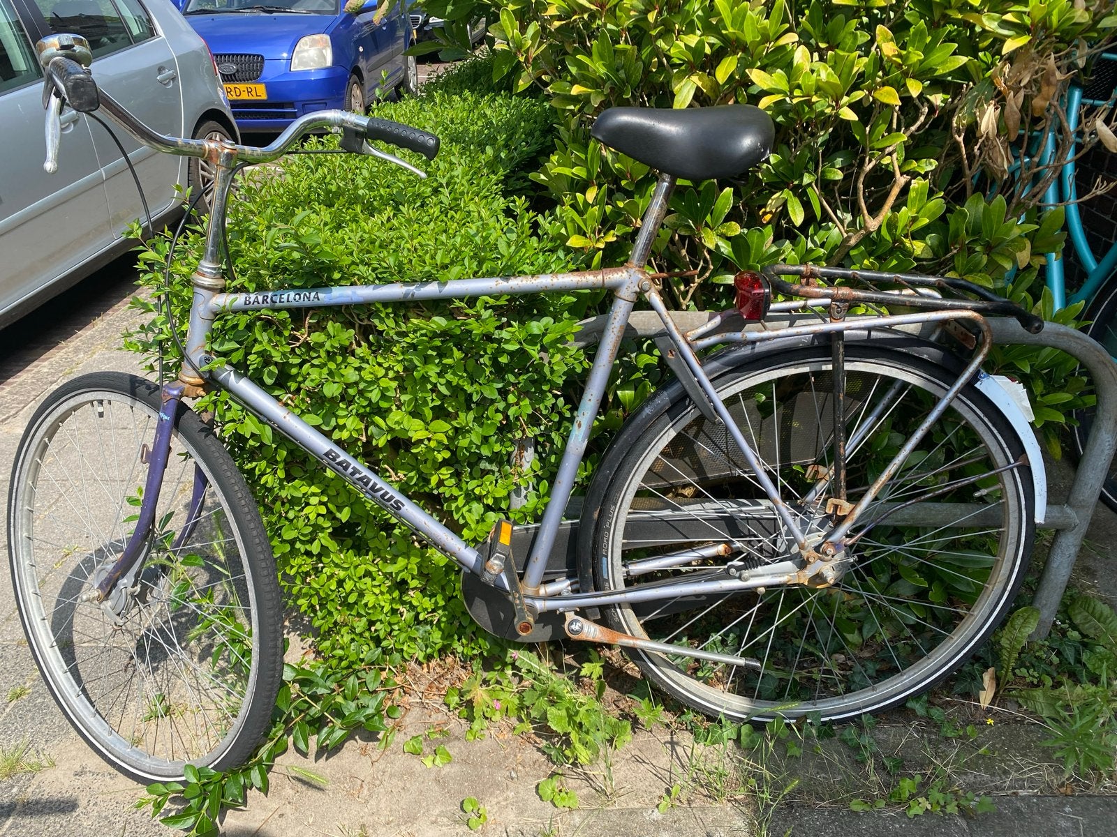 Oude Batavus Barcelona fiets - opknapper, Fietsen en Brommers, Fietsen | Dames | Damesfietsen, Ophalen, Gebruikt, Velgrem, Versnellingen