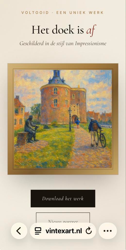 Jouw foto als meesterwerk in Impressionistische stijl, Ophalen of Verzenden, Zo goed als nieuw