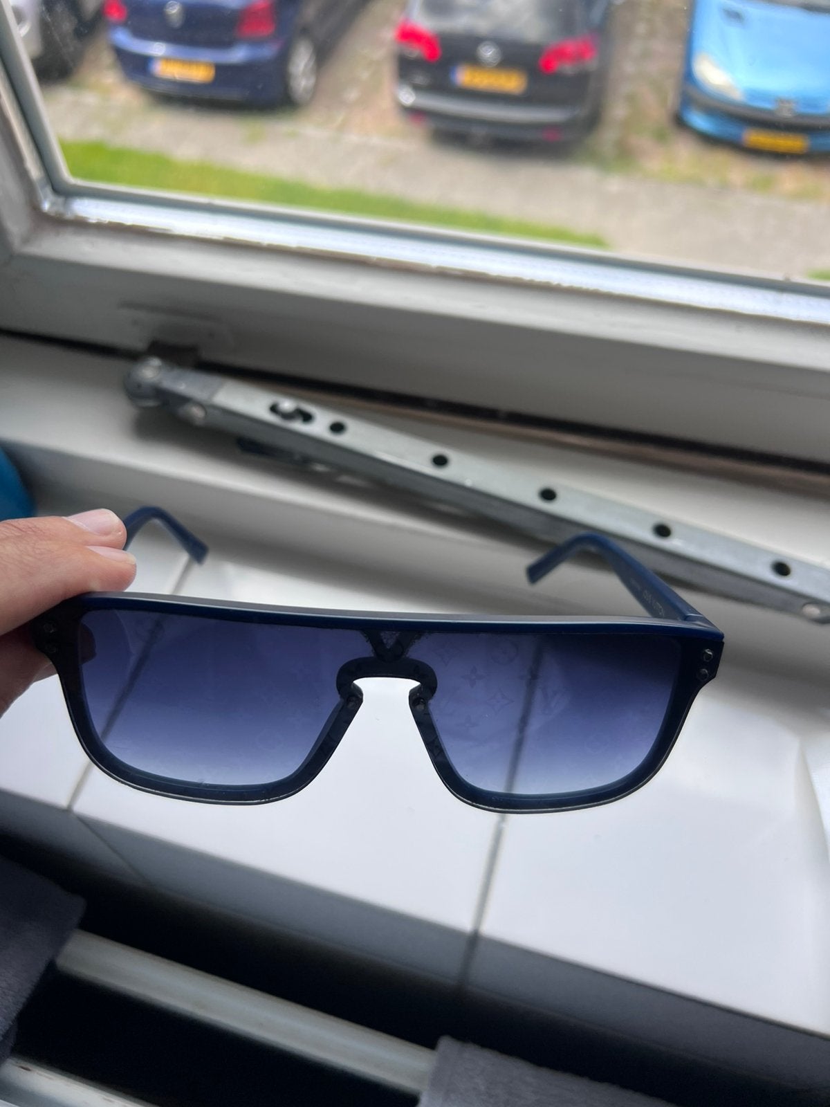 Louis vuitton waimea, Overige merken, Gebruikt, Zonnebril, Blauw