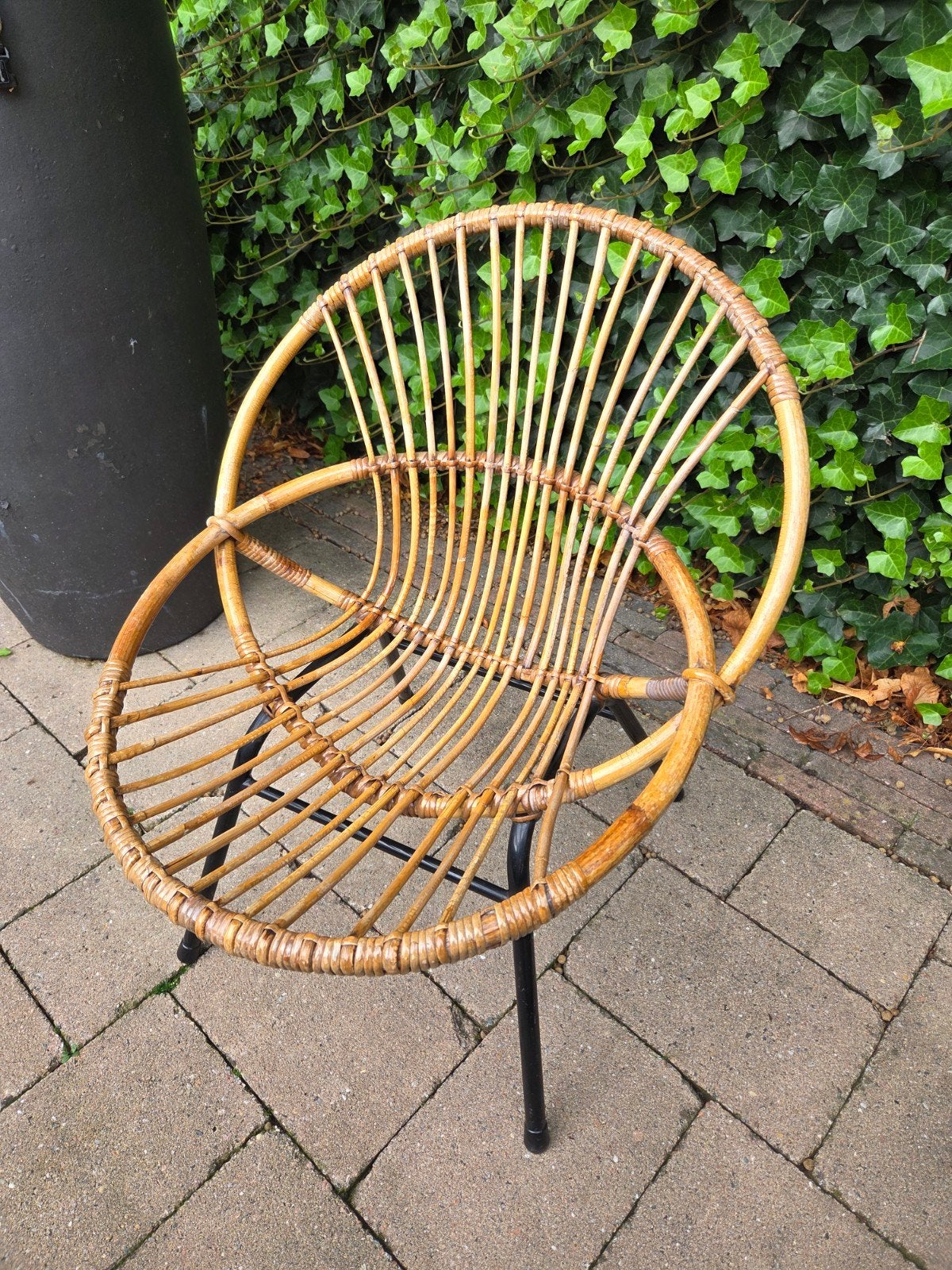 Vintage Rohe Noordwolde Rotan Kinderstoel, Ophalen of Verzenden, Gebruikt, Overige typen