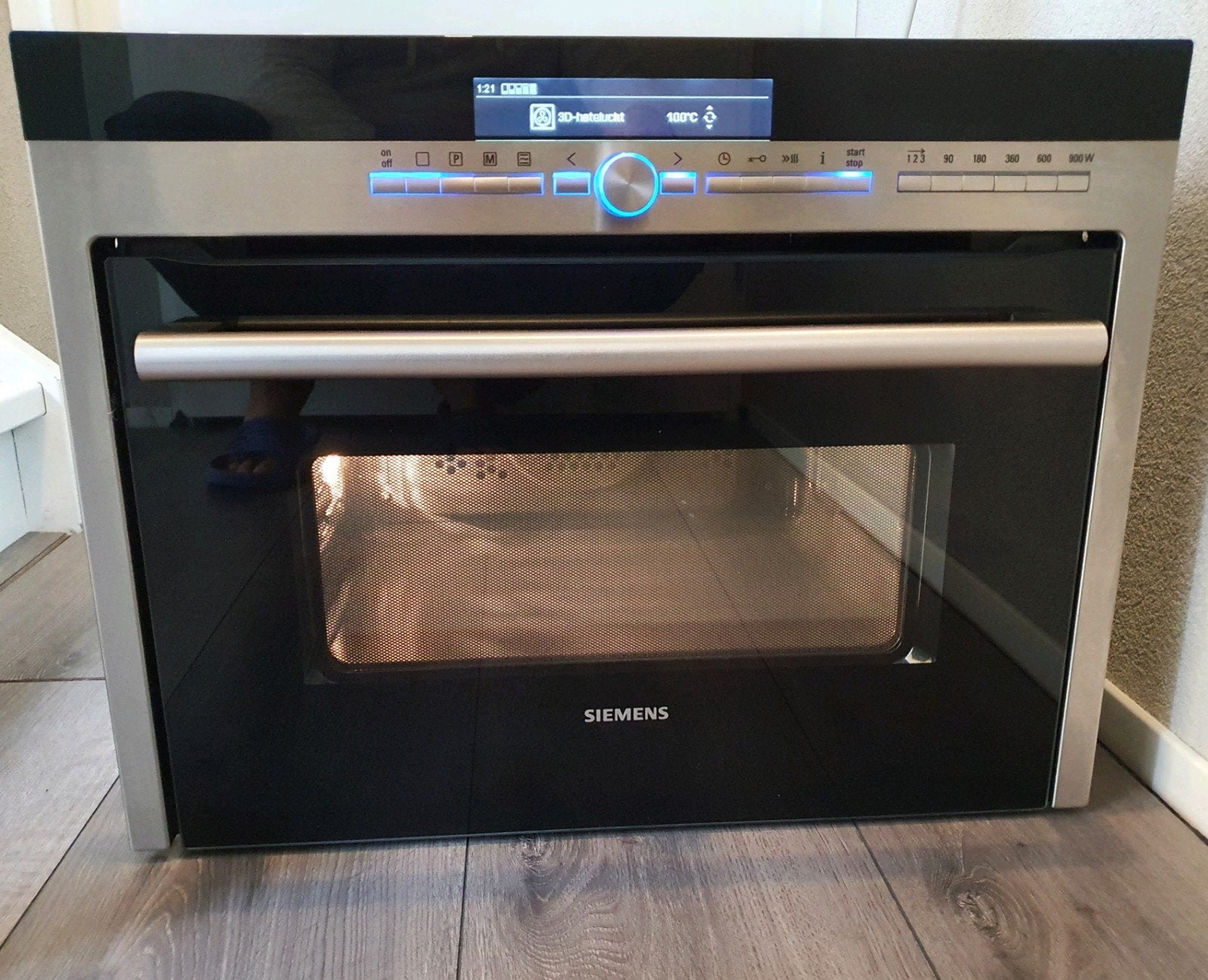 Siemens combi oven/magnetron, Ophalen, 45 tot 50 cm, Gebruikt, Siemens